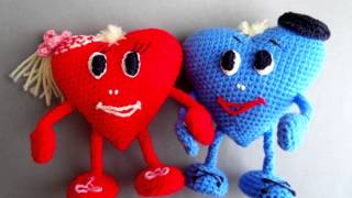 Амигуруми: схема Влюбленные Сердца. Игрушки вязаные крючком! Free crochet patterns.