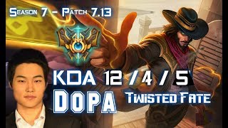 Dopa TWISTED FATE vs VIKTOR Mid - Patch 7.13 KR Ranked