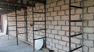 Бетонная стяжка под навесом