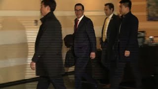 US trade delegation leaves hotel after trade talks end