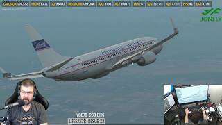 X-Plane 11 - Zibo 737 3.23T with RG Mod Part 4 of 4