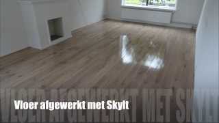 Een vloer schuren in 4 minuten !