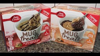 Betty Crocker Mug Treats: Soft-Baked Chocolate Chip Cookie & Chocolate Peanut Butter Brownie Review