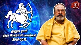 Dhanusu Rasi Guru Peyarchi Palangal 2018 - 2019 | Tamil Astrology | #Nettv4u