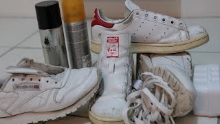 Nettoyage intérieur/extérieur Stan smith/REEBOK+soin du cuir+masquer le cuir abîmé