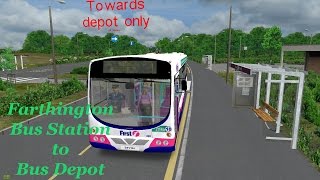 Omsi 2 Farthington Demo- 1 Farthington Bus Station to Bus Depot (Volvo B7L Eclipse)