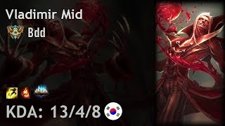 Vladimir Mid vs Corki - Bdd - KR Challenger Patch 8.1