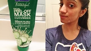 Demo/Review on Freeman Cucumber Facial Peel-Off Mask