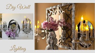 Diy Wall Mirror Candelabra| Simple and Inexpensive Home Decorating Idea!