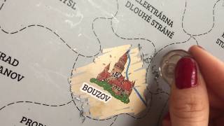 Stírací mapa České republiky - cestuj a poznávej! ?