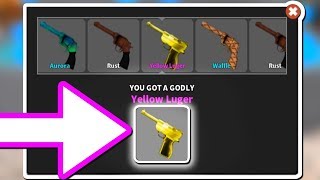 I UNBOXED THE FIRST GODLY GUN IN ROBLOX MURDER MYSTERY X!! *FREAKOUT*
