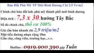 Bán Đất Phú Mỹ TP Mới Bình Dương Chỉ 2,9 Tr/m2