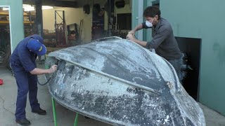 Repairing and anti-fouling the hull