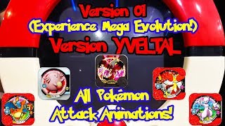 Pokemon Tretta Version 01 Attack Animations | Pokemon Tretta