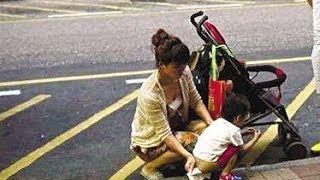 奇闻异事 "女童街头小便事件出现"逆转 警方确认为男孩 140423