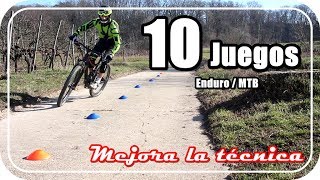 10 EJERCICIOS y JUEGOS para MEJORAR LA TÉCNICA en MTB ► Tutorial