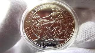 Серебряная монета Британия 2005 г.