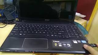 How to enter Boot Options Menu on Sony Vaio Laptops | USB boot | E Series