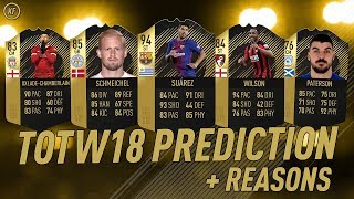 TOTW18 PREDICTION + REASONS | Suarez, Son, James | FIFA 18
