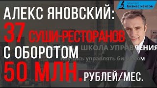 Алекс Яновский | 37 суши ресторанов с оборотом 50 млн. рублей