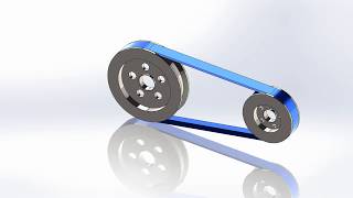 SolidWorks Tutorial | How to make belt and pulley motion in SolidWorks 2019