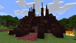 Дом из адского кирпича за 20 минут - Minecraft - Майнкрафт карта