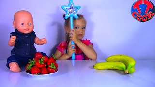 Baby Born Doll | Кукла Беби Борн и Маленький Повар Ярослава готовят волшебный Смузи Видео Для Детей
