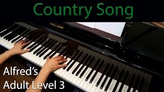 Country Song (Intermediate Piano Solo) Alfred's Adult Level 3