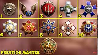 CoD WWII - ALL 11 Prestige Emblems