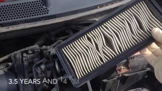 How to change / replace air filter on your Honda Fit - замена воздушного фильтра