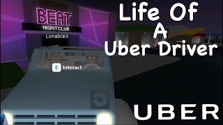 Being an Uber / Taxi Driver in BloxBurg! - Roblox