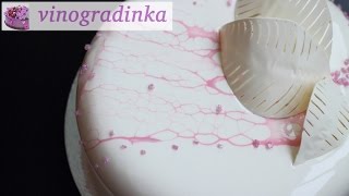 Муссовый торт с зеркальной глазурью "леопард" | Mousse cake with mirror glaze spider | Vinogradinka