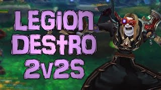 WoW Legion PvP | Destro Warlock & Rogue 2v2s [CobGames]