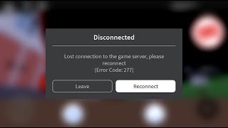 Lost connection to the game server, please reconnect (error 277)