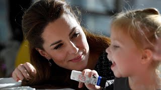 Duchess of Cambridge delights patients at children's hospital