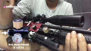 Setting regulator PCP dari luar dengan Adjustable Paintball Regulator (APR) #Pcp #Senapan #Rifle