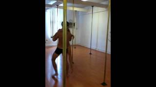 Maddie & Benji Doubles pole Practice time.