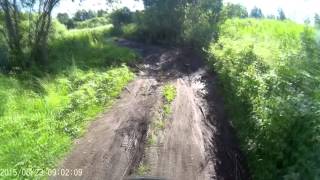 Дорога на разливы около деревни Усяж Смолевичского р-на.
