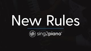 New Rules [Piano Karaoke Instrumental] Dua Lipa