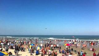 F-22, f-16, p-51. High speed pass by f-16