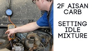 Toyota 2F Aisan Carb Idle Mixture Adjustment