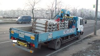 манипулятор ниссан , #nissan diesel condor, перевозка жби лс 12 ( ступеньки)