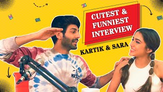 Kartik & Sara's CUTEST & FUNNIEST INTERVIEW EVER ? | Love Aaj Kal | Mirchi Prerna
