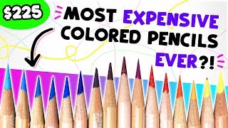 TESTING the MOST EXPENSIVE COLORED PENCILS!? // Caran D'ache Luminance Pencils