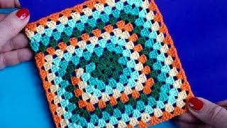 Вязание крючком Урок 252 Бабушкин квадрат Crochet granny square