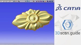 Catia, video 2. Organic forms. 3D scan processing.