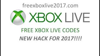 Free XBOX LIVE Codes 2017