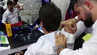 ASMR Turkish Barber Head,Face and Body Massage 54