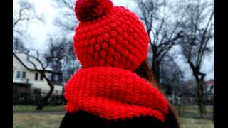 Шарф СНУД крючком для начинающих. Round Crochet Scarf