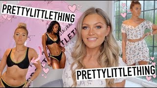 HUGE SUMMER PRETTY LITTLE THING HAUL | SWIMWEAR TRY ON!!!